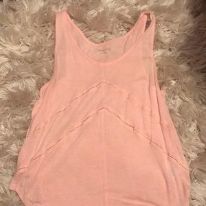 Pink tank top with detail